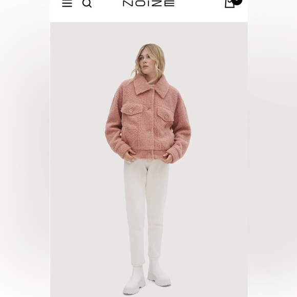 NEW Noize Jackets & Coats Noize Miley Women's Short Length Faux Sherpa - Picture 2 of 13